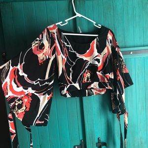 Free People Cropped Blouse